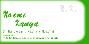 noemi kanya business card